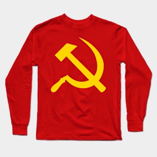 Hammer and Sickle Yellow Long Sleeve T-Shirt